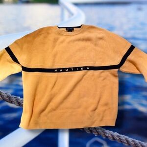 Nautica sweater XL yellow Men's